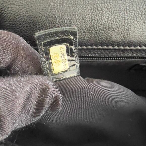 Chanel Calfskin Studded Chevron Medium Stud Wars Flap Black - Picture 9 of 13